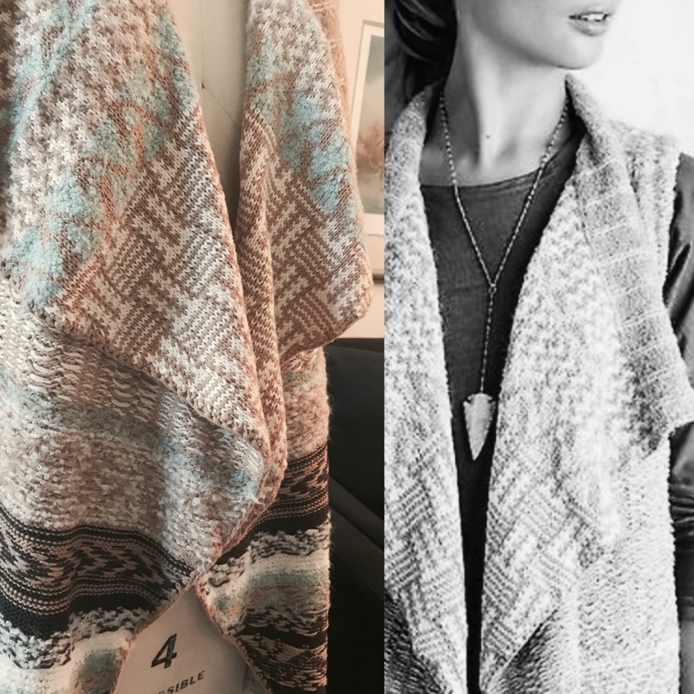 ANTHROPOLOGIE excellent jacquard-knit vest! - Picture 3 of 6